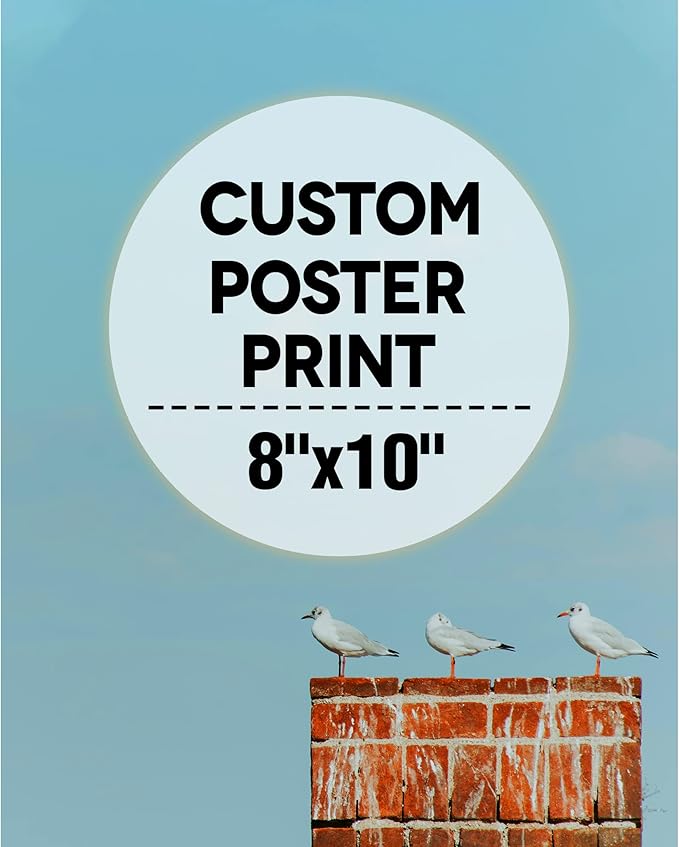 wall26 Custom Poster Prints - Upload Your Baby Image/Photo, Personalized Photo to Poster Printing, Durable and Waterproof, Home Decor Wall Art Prints - 8x10 inches