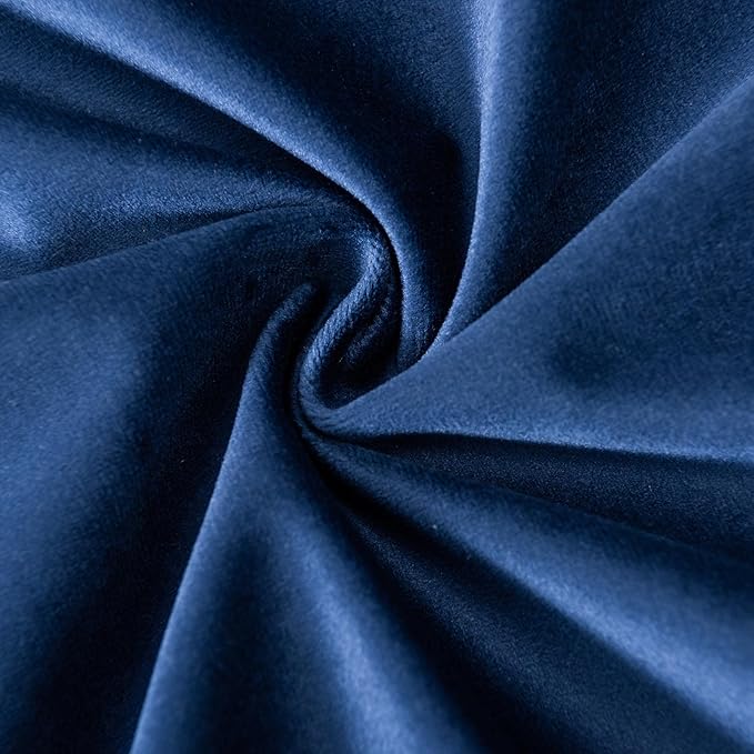 JUSPURBET Couch Pillow Covers Set of 2 Decorative Velvet Throw Pillow Covers Cases for Modern Farmhouse Home Decor Soft Cushion Covers Cases with Hidden Zipper for Sofa Bed,Navy Blue,14x14 inch