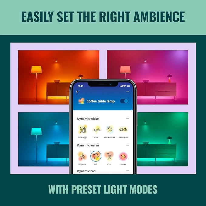 WiZ Connected 40W BA11 Tunable White Filament LED Candle Bulb - Pack of 6 - E26 - Indoor - Connects to Wi-Fi - Control with Voice or App - Matter Compatible