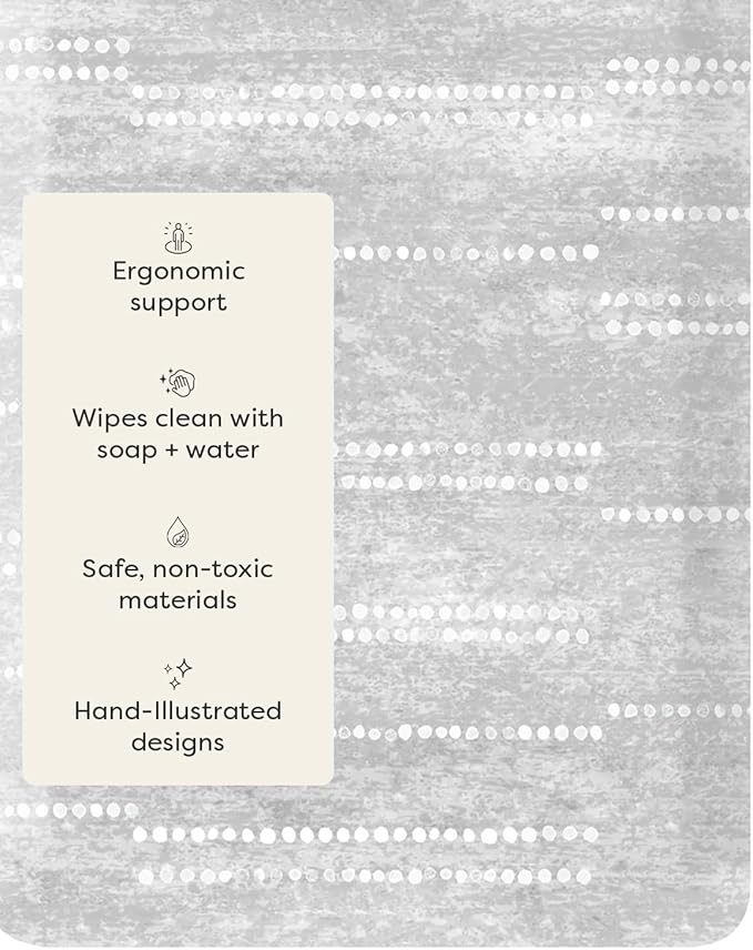 House of Noa Nama Standing Mat – Anti-Fatigue Cushioned Kitchen Mats for Floor | Ergonomic Bounce-Back Foam Kitchen Mats | Anti-Fatigue Mats for Kitchen & Standing | Aspen Dove | 22"x36"