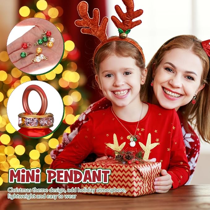 200pcs Christmas Mini Balls Ornaments Multicolour Imitation Pearl Pendants Miniature Xmas Tree Hanging Decorations Small Vintage Glitter Balls for Holiday Party Outdoor Indoor Diy Craft Sup