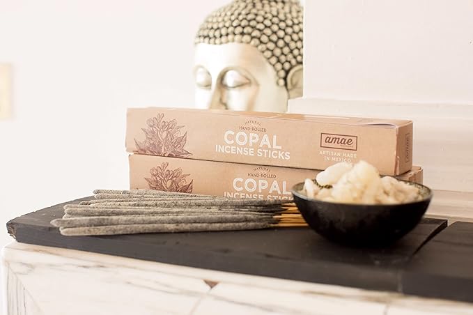 Copal Incense 120 Sticks, 100% INCIENSO Copal Mexicano 120 VARILLAS - Three 40 Incense Sticks Boxes.