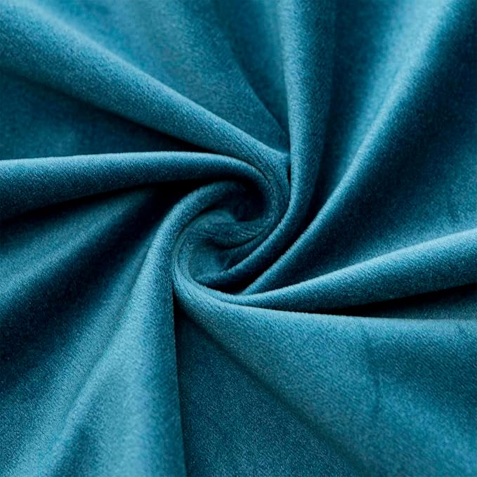 JUSPURBET Throw Pillow Covers 18x18 inch Set of 2 Decorative Velvet Pillow Covers for Couch Sofa Bed Soft Cushion Covers Cases with Invisible Zipper for Living Room Home Decor,Prussian
