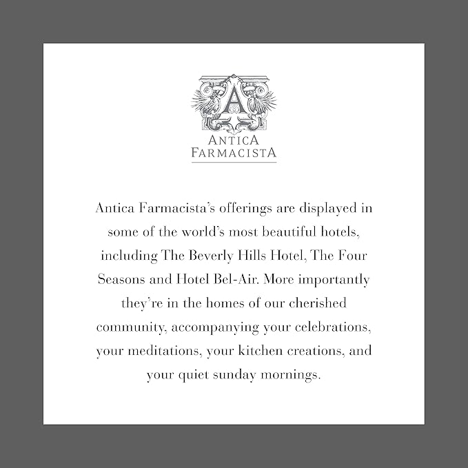 Antica Farmacista Home Ambiance Diffuser - Long-Lasting Reed Scent Diffuser - Luxury Room Freshener Gift - Sandalwood Amber, 16.9 fl oz