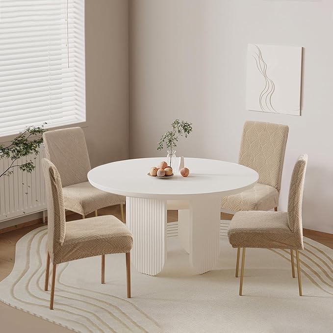 Waterproof Dining Chair Covers, Chair Covers for Dining Room, Stretch Parsons Chair Slipcover, Removable, Washable for Dining Room Kitchen Chair Protector Cover