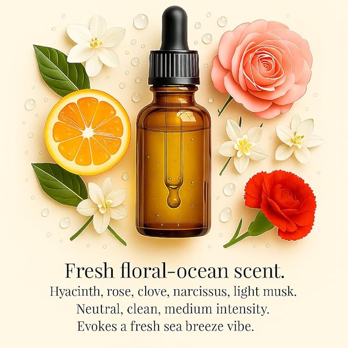 Wood Car Air Freshener — Handmade Car Air Freshener — Captain Shield Designed Fragrance Oil Diffuser in Wooden Gift Box — Aromatherapy Gift Set with Ocean Breeze Fragrance Oil - 10 ml