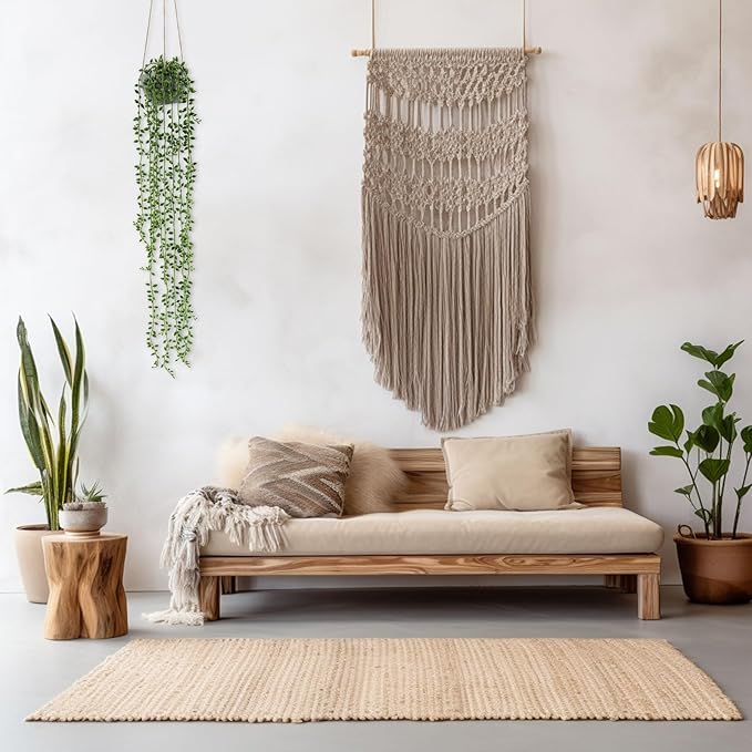 2PCS Artificial Hanging Trailing Plants in Pots,Realistic Faux Small Hanging Plants Potted for Bedroom Living Room Home Office Table Decor Indoor Outdoor