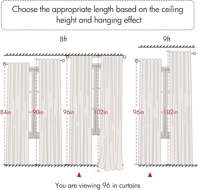 ANRODUO Tan Beige Linen Curtain 96 inch Length for Living Room Back Tab Semi Sheer Linen Drapes Modern Boho Country Rustic Window Treatment for Dinning Room Bedroom 96 inches Long 2 Panels Set