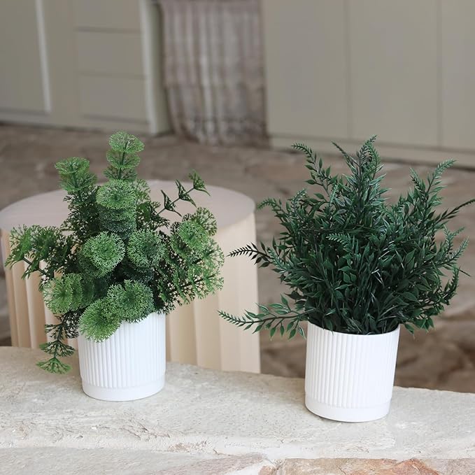 Fake Plants 3 Pack Fake Potted Plants Artificial Plants for Home Shelf Offices Table Home Decor
