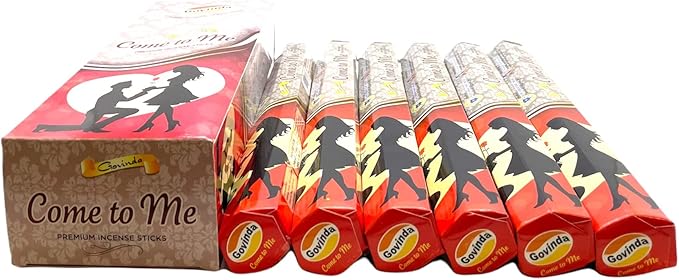 Govinda Premium Incense - 120 Sticks, Masala Coated (Come to Me)