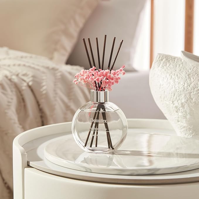 Flower Reed Diffusers for Home with Sandalwood Rose