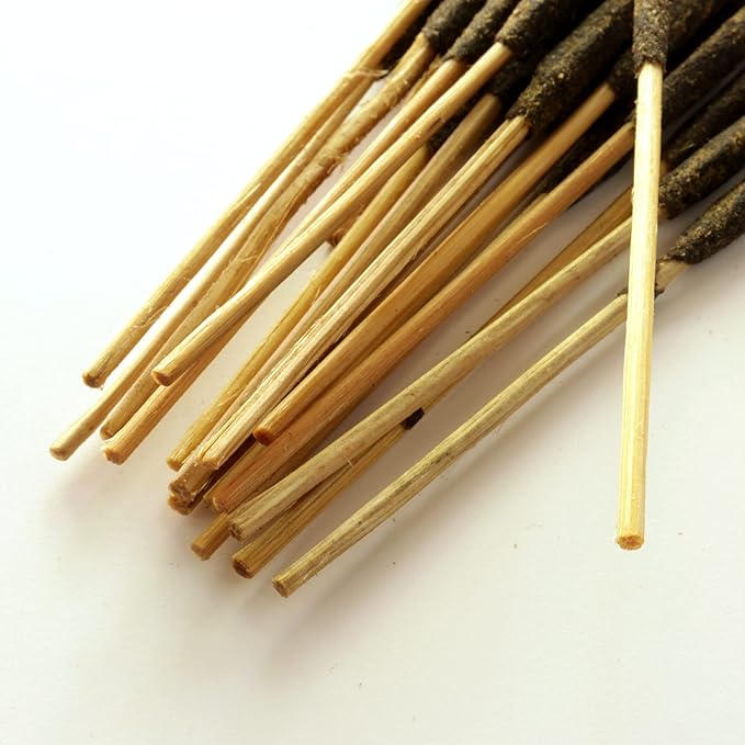 Oud Agarwood Incense Sticks - Artisan Luxury Masala Incense - Handcrafted Long-Burning (75 Minutes) Extra-Thick Sticks - Exotic Divine Scent for Home, Spirituality & Meditation - Oudh