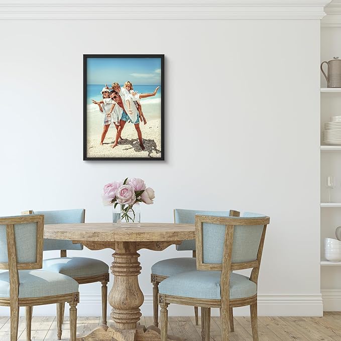 wall26 Custom Framed Poster Wall Art for Living Room, Bedroom Canvas Prints for Home Decoration Ready to Hang - 8"x10" Black