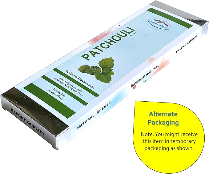 Patchouli Incense Sticks - Traditional Handcrafted Masala Incense - 40 to 50 Sticks Approx.