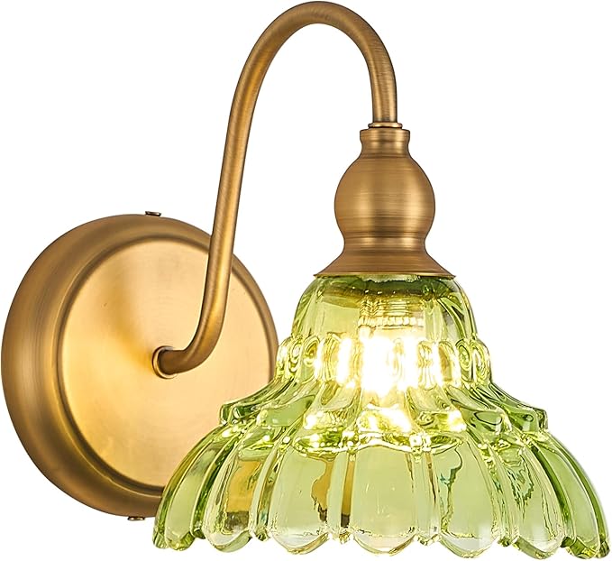 Vintage Bathroom Wall Sconces Green Bedroom Wall Light Fixtures Vanity Lights for Hallway