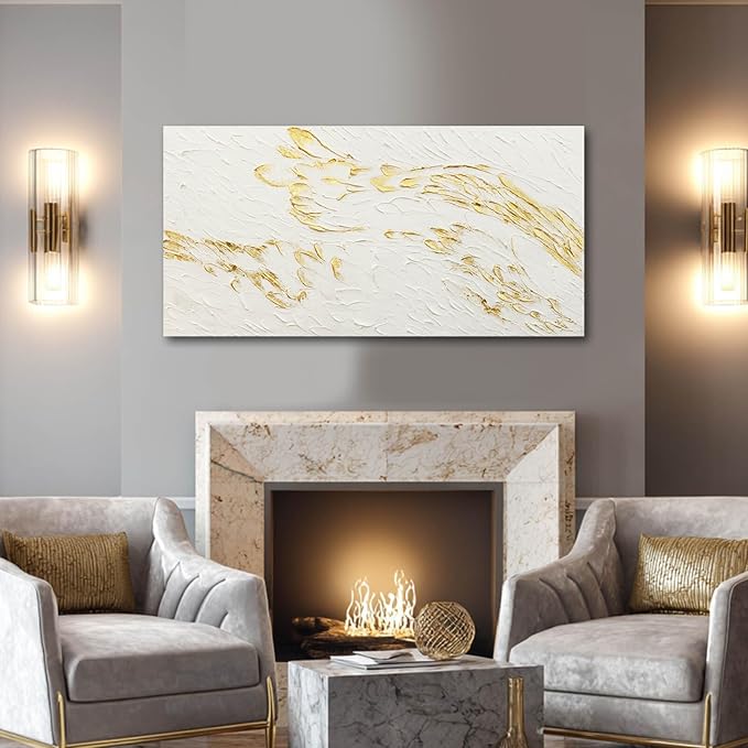 SOUGUAN Graffiti Wall Art Abstract Canvas Picture Modern Wall Painting 24"x48" Hand Painted Artwork for Bedroom Posters for Office
