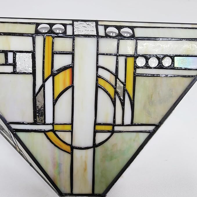 SAMTEEN Tiffany Wall Sconce 14-Inch 1-Light Antiqued Stained Glass Wall Light Fixture Tiffany Style Wall Lamp for Bedroom Living Room Hallway Foyer Kitchen Corner