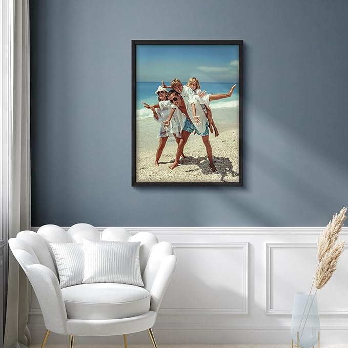 wall26 Custom Framed Poster Wall Art for Living Room, Bedroom Canvas Prints for Home Decoration Ready to Hang - 8"x10" Black