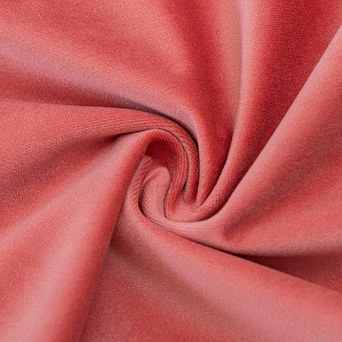 JUSPURBET Couch Pillow Covers Set of 2 Decorative Velvet Throw Pillow Covers Cases for Living Room Bedroom Home Decor Soft Cushion Covers Cases with Hidden Zipper for Sofa Bed 18x18 inch,Coral