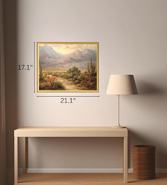 Art Shoppe Framed Print Wall Art, Vintage Wall Décor for Living Room, Bedroom, Office, High-Resolution Image on Premium Art Paper, 3/4" Frame with Plexiglass Front, Ready to Hang, 17"x21"