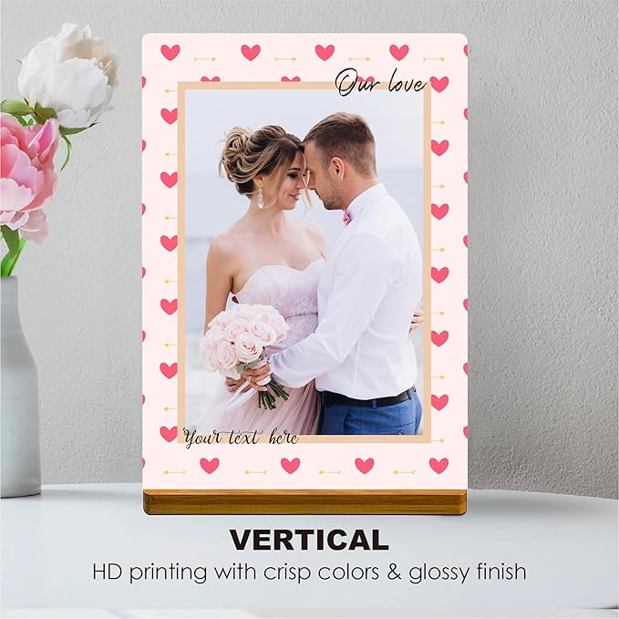 Custom Style Custom Metal Photo Prints,Customize Your own Picture Frame,Personalized Metal Picture Gift for Family and Lovers