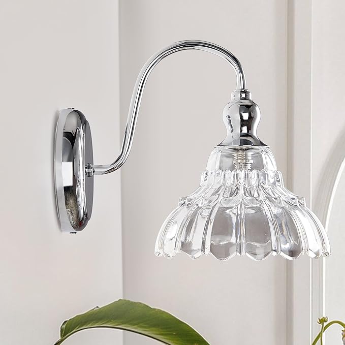 Chrome Wall Sconces Bathroom Vanity Light Light Fixtures Modern Vanity Lighting Fixtures Wall Light for Bedroom Dinning Room Bathroom
