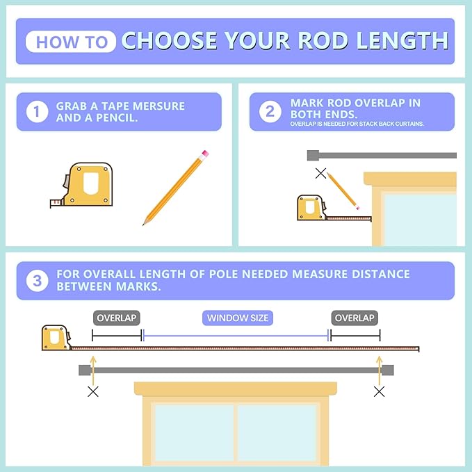 Curtain Rods for Windows 16 to 240 Inches Adjustable Length 1 Inch Diameter Window Curtain Rod with Aluminium Finials, Flash Gold
