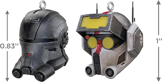 Hallmark Keepsake Mini Christmas Ornaments 2024, Star Wars: The Bad Batch Echo and Tech, Set of 2, Gifts for Star Wars Fans