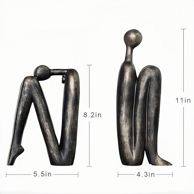Book Ends,Resin Non Skid Bookends for Heavy Books,Bookends for Shelves Decorative,Creative Shelf Decorations to Hold Books for Home,Office Desk,Bookshelf,Study，1Pair/2Piece 11''