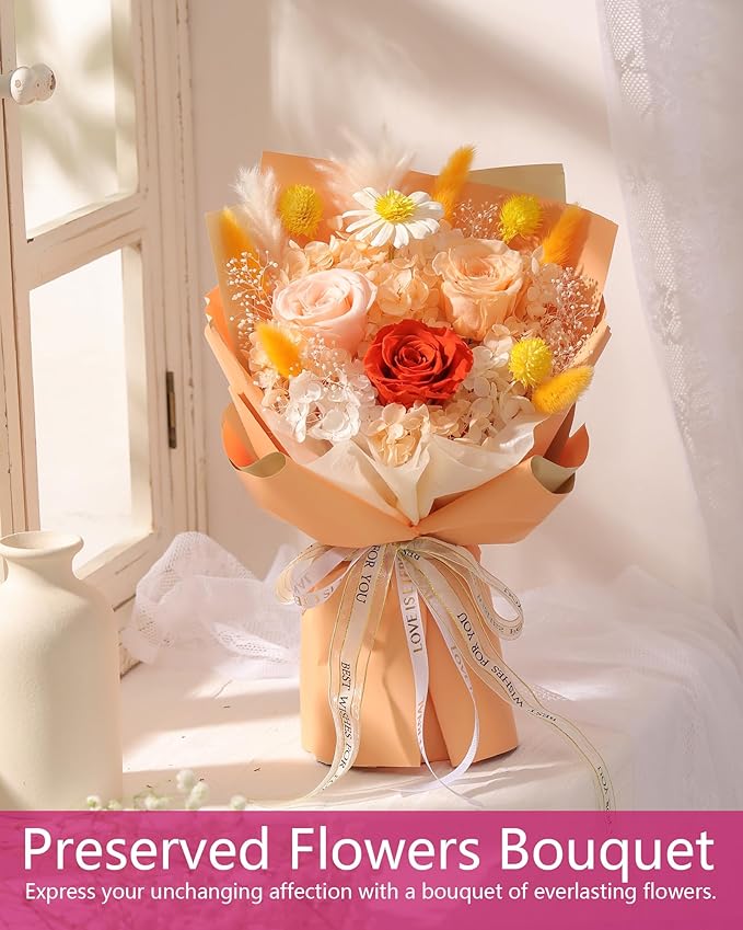 Flowers Gifts for Mom,Flowers Roses Bouquet Gifts for Women,Wife,Grandma and Best Friend/Flower for Delivery Prime/Yellow Rose