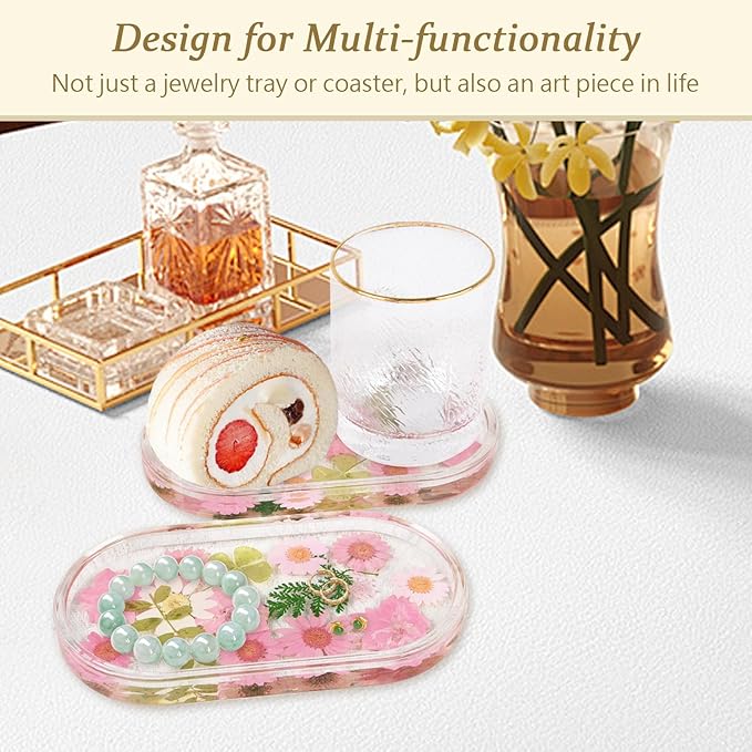 Jewelry Ring Trinket Dish ：Gift for Bride Wedding Engagement Mother Best Friend (1, transparent)