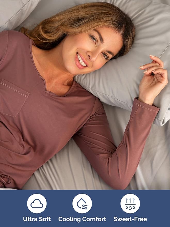 Extra Deep Full Sheet Set - 6 Piece Breathable & Cooling Sheets - Hotel Luxury Bed Sheets Set - Easy & Secure Fit - Soft, Wrinkle Free & Comfy Sheets Set - Light Grey Sheet Set with Extra Deep Pockets