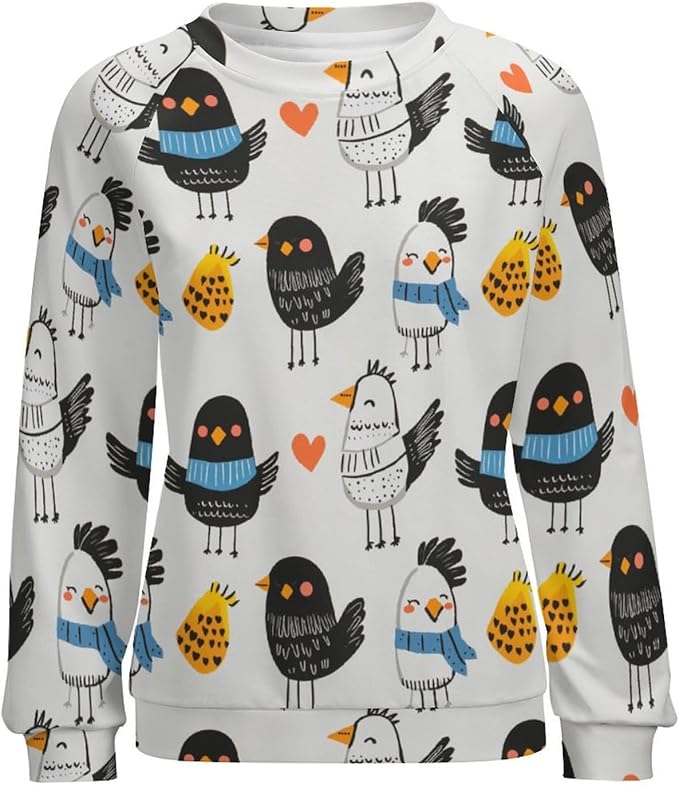 Thanksgiving Sweatshirt for Women Crewneck Pullover Casual Graphic Long Sleeve Shirts Sweater