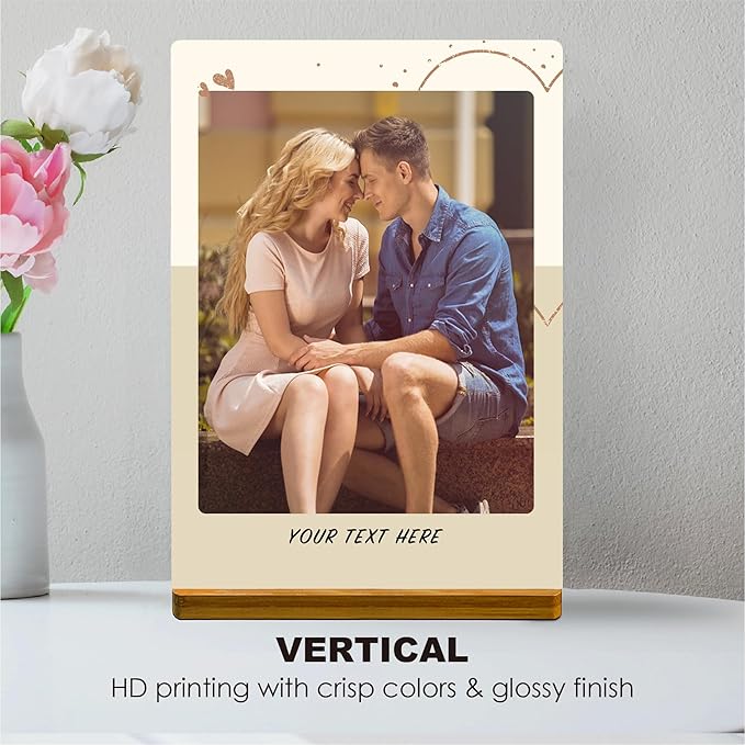 Custom Style Custom Couple Picture frames Metal Photo Prints,Customize Your own Picture Frame,Personalized Metal Picture Gift for Family and Lovers