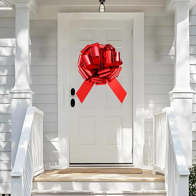 Big Car Bow(18 Inch, 1 Pack)- Red Bow for Cars, Presents, Bikes - Perfect for Christmas, Birthday, Graduations, Anniversaries, Parties & More