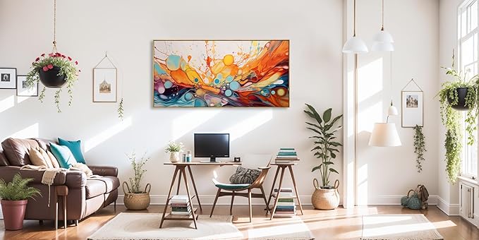Wall Art Modern Artwork Fantasy Abstract Canvas Painting Colorful Wall Decor for Living Room Bedroom Dining Room Home Office Decor 30"x60" with Framed