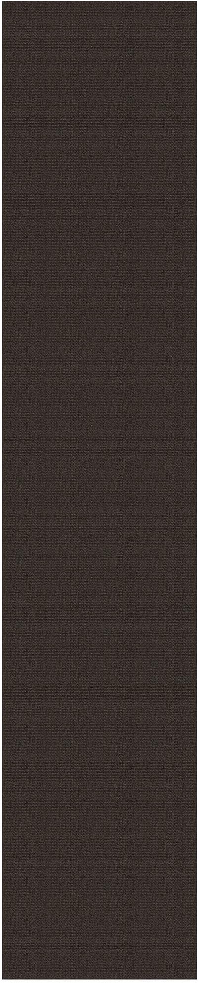 EARTHALL Washable Runner Rug 2x12 Ft Non Slip Runners for Hallways Long Cotton Rubber Backed Kitchen Runner Braided Indoor Floor Carpet Runners for Entryway, Hall, Kitchen, Taupe/Coffee