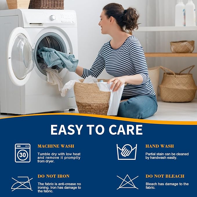 Waterproof Dining Chair Seat Covers Set of 8, Removable Washable Kitchen Chair Seat Slipcovers, Dining Room Chair Seat Covers for Home, Restaurant, Banquet