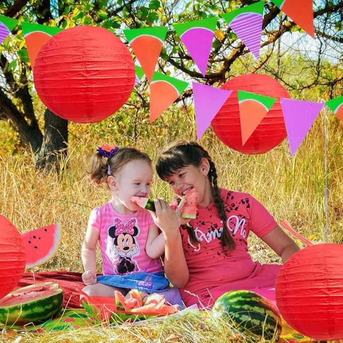 BEISHIDA 12-Inch Red Round Paper Lanterns Decorative Hanging Asia Chinese Japanese Paper Lanterns Lamp for Birthday Wedding Valentine's Day Anniversary Baby Shower Christmas Party Decoration（6 Packs）
