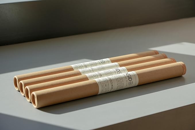 Lemon & Musk Incense Sticks – 11 Inch Bamboo and Natural Wood Blend – Clean-Burning, Low Smoke – 1 Hour Burn Time – 20 Sticks.