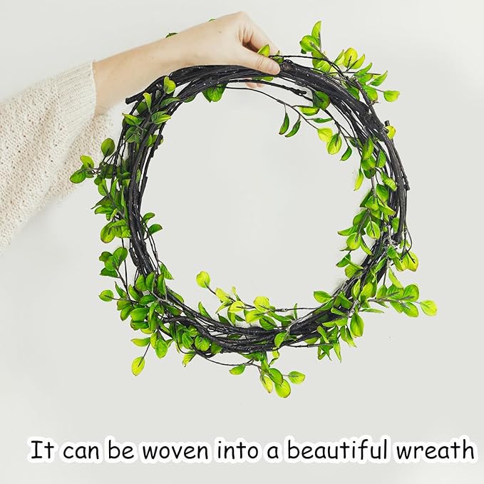 Tinsow 4 Artificial Ficus Branches 47 Inch Tall Faux Eucalyptus Stems, Realistic Fake Greenery for Vase Fillers, Centerpieces and Home Decor, Lifelike Leaves and Stems for Elegant Displays