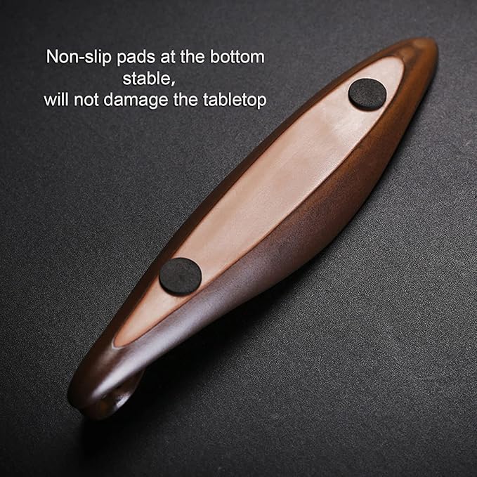 9" Length Incense Stick Holder with 3 Holes, Ceramic Incense Ash Cather for Counters, Meditation Room, Yoga, Home, Office (Brown)