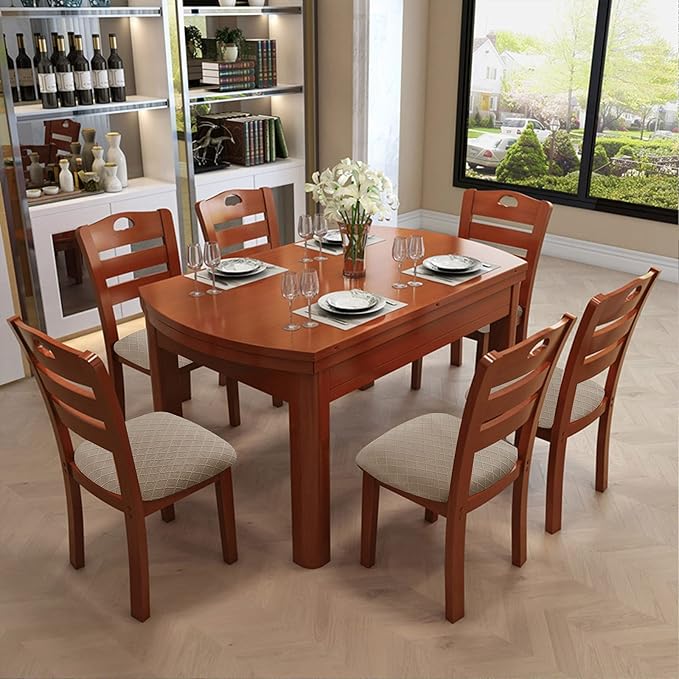 Genina Waterproof Seat Covers for Dining Room Chairs Covers Dining Chair Cover Kitchen Chair Covers (Khaki, 2 Pcs)