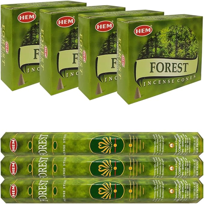 Forest Incense Sticks and Cone Incense Holder Variety Pack Bundle insence insense inscents insienso