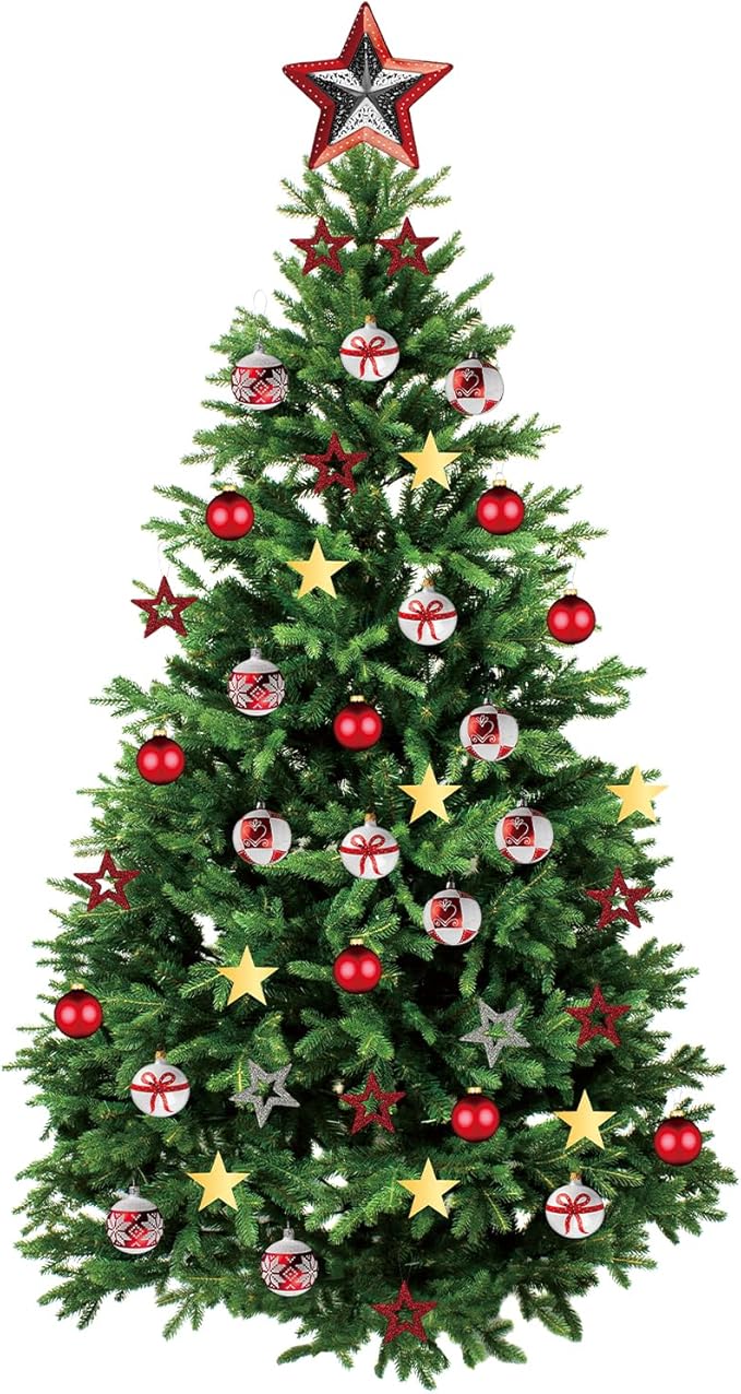 Large 66 x 33 inch Large Christmas Tree Wall Decals Removable DIY Pine Tree Xmas Wall Decor Merry Christmas Wall Stickers for Bedroom Office Living Room Window Clings Party Decoration