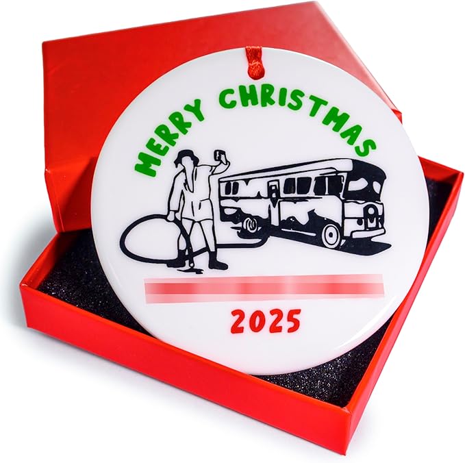 Merry Christmas Shitters Full Ornament 3 Inch, Xmas Vacation Ornament, Xmas Vacation Christmas Ornament, Holiday Christmas Decor, Cousin Eddie Holiday Tree Decor