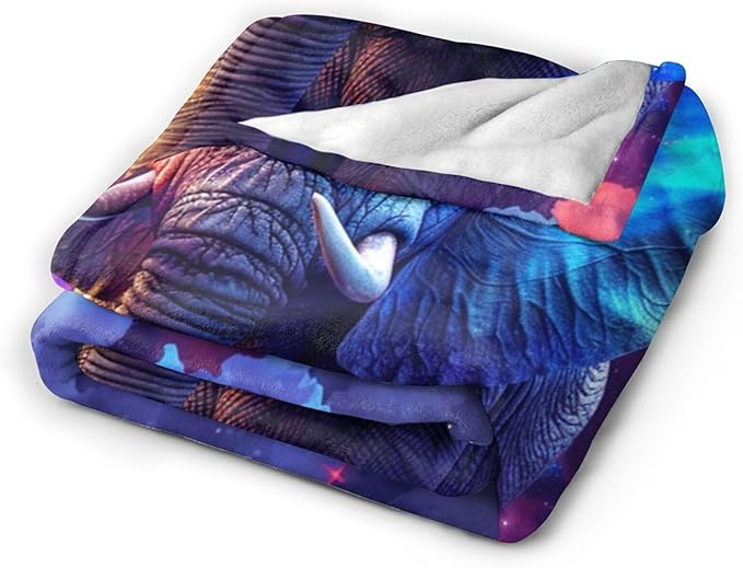 Tijuboni Elephant Throw Blanket Elephant Gifts for Girls Boys Women Men Kids Adults Soft Flannel Fleece Blanket for Couch Sofa Bed Home Decor 40"x50"