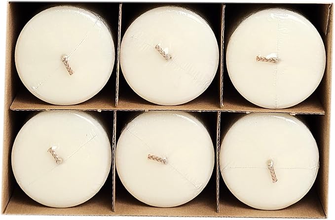 CW Studio 4 Pack 2.8x6 Inch Ivory Unscented Pillar Candles – Long 70 Hour Burn, Smokeless & Dripless – Premium Wax with Cotton Wick – Perfect for Weddings, Events, Home, Rustic & Elegant Décor
