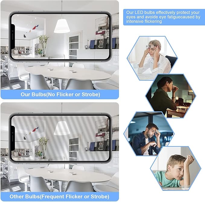 XININSUN Dimmable Half Chrome Light Bulb,6W (60W Eqv.), Anti Glare LED Light Bulbs,G25 Globe Light Bulbs,E26 G80 Silver Dipped Bulb for Bathroom, Vanity, Mirror,4000K Daylight,4Pcs