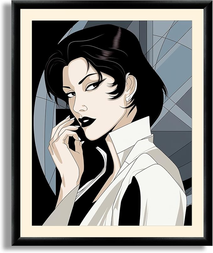 Art Shoppe Framed Print Wall Art, Vintage Wall Décor for Living Room, Bedroom, Office, High-Resolution Image on Premium Art Paper, 3/4" Frame with Plexiglass Front, Ready to Hang, 17"x21"